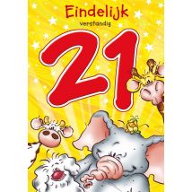 Doodles | Verjaardagskaart | 21 jaar | Standard Card