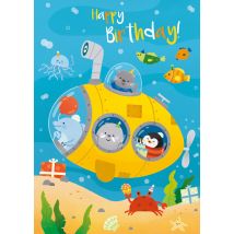 Abacus Cards | Abacus| Verjaardagskaart | onderwater avontuur | Large Card