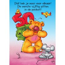 Doodles | Verjaardagskaart | 50 jaar | Giant Card