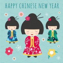 Davora Ltd | Davora | Chinees nieuwjaar kaart | Vrouwen | Square Card