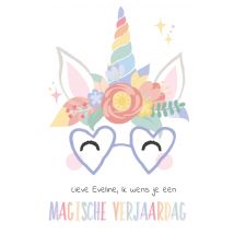 Tante Kaartje | Verjaardagskaart | eenhoorn | naam | Standard Card