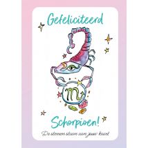Jill | Verjaardagskaart | Schorpioen | Large Card
