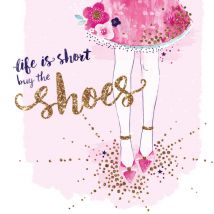 Hotchpotch | Life is short buy the shoes | Giant Square Card