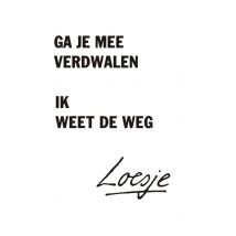 Loesje | Ga je mee verdwalen ik weet de weg | Giant Card