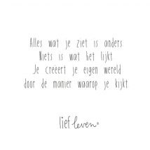 Lief Leven | Niets is wat het lijkt | Square Card