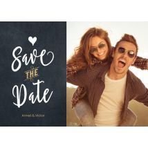 Luckz | Save the date | Eigen naam en foto | Large Card