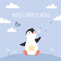 Kleine Vlindervoetjes | Condoleancekaart | Kusjes door de wind | Square Card