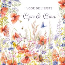 Janneke Brinkman | Opa en oma dag | bloemen | Square Card