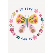 Mifkins | Natalie Alex | Denken aan kaart | vlinder | Giant Card