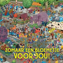 Jan van Haasteren | Zomaar kaart | bloemetje | Large Square Card
