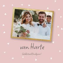 Luckz | Huwelijkskaart | Tekst | Vrolijk | Square Card