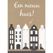 Tsjip | Kaart nieuwe woning | Herenhuizen | Bruin | | Giant Card