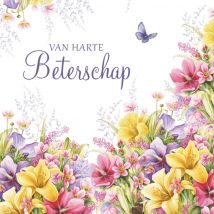 Janneke Brinkman | Beterschapskaart | bloemen | Giant Square Card
