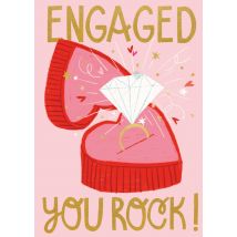 Abacus Cards | Abacus| Huwelijkskaart | Engaged you rock | Large Card
