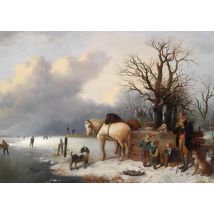 Klaas de Jong | Kunstkaart | Winter | Postcard