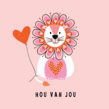 Marieke Witke | Valentijnskaart | Hou van jou | Square Card