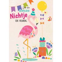 Abacus Cards | Abacus | Verjaardagskaart | nichtje | flamingo | Giant Card