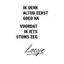 Loesje | Sorry kaart | Grappig | Wit | Quote | Giant Card