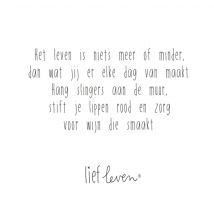 Lief Leven | Vriendschapskaart | het leven | Large Square Card