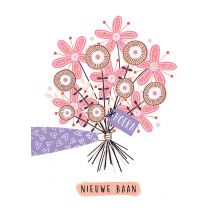 Marieke Witke | Nieuwe baan | Bloemen | Large Card