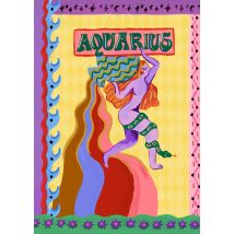 Eleanor Bowmer | Verjaardagskaart | Aquarius Zodiac Sign | Giant Card