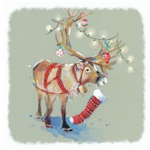 Ling Design | Kerstkaart | Eland | Square Card