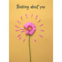 Photoflash | Denken aan kaart | bloem | Postcard