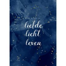 Dagelijksebroodkruimels | Kerstkaart | ik wens je liefde licht leven. | Giant Card