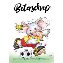 Doodles | Beterschapskaart | olifant | voetbal | Giant Card