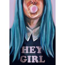 Drunk Girl Designs | Zomaar kaart | Hey Girl | Large Card