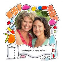 Blond Amsterdam | Beterschapskaart | Beterschap lieve (naam) | Square Card