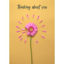 Photoflash | Denken aan kaart | bloem | Large Card