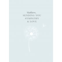 Paperlink | Condoleancekaart | met naam | Large Card