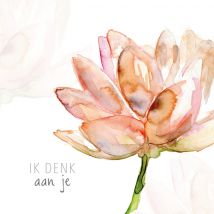 Michelle Dujardin | Denken aan | Lotus | Square Card