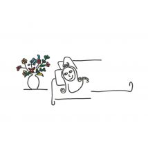 Eva Gans | Beterschapskaart | Bloemen | Voor haar | Postcard