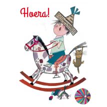 Fiep Westendorp | Verjaardagskaart | Op het schommelpaard | Giant Card