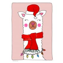 Sandysign | Kerstkaart | lama | Standard Card