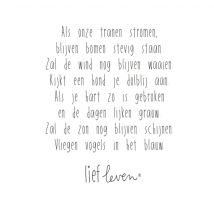 Lief Leven | Sterkte kaart | quote | Large Square Card