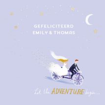 Ling Design | Huwelijkskaart | Fiets | Square Card