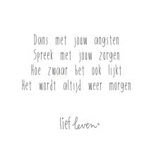 Lief Leven | Sterkte kaart | quote | Large Square Card