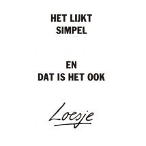 Loesje | Het lijkt simpel en dat is het ook | Standard Card