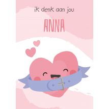 Tante Kaartje | Denken aan kaart | hartje | naam | Postcard