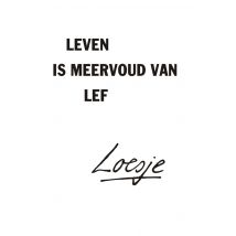 Loesje | Leven is meervoud van lef | Standard Card