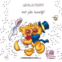 Doodles | Huwelijkskaart | Gefeliciteerd | Giant Square Card