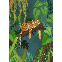 Petit Konijn | Zomaarkaart | jungle | tijger | Postcard