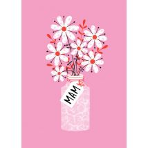 Marieke Witke | Moederdagkaart | bloemen | Large Card