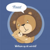 Kleine Twinkeltjes | Geboortekaart | met naam | Giant Square Card