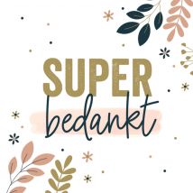 Papercute | Bedankkaart | super bedankt | Giant Square Card