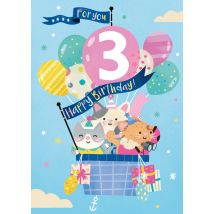 Abacus Cards | Abacus| Verjaardagskaart | ballon avontuur | Standard Card