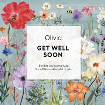 The Gift Label | Beterschapskaart | Bloemen | Giant Square Card